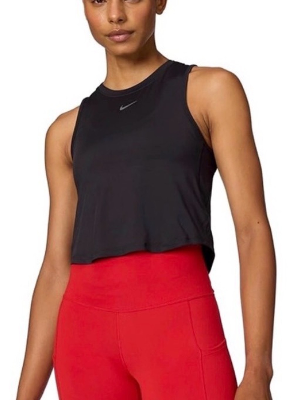 Nike Black Women's Cropped Performance Tank dri-fit - Picture 10 of 11